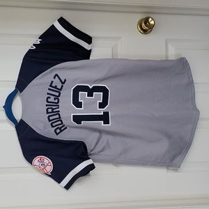 Yankees Jersey Button-up (Rodriguez #13) Youth Size Large